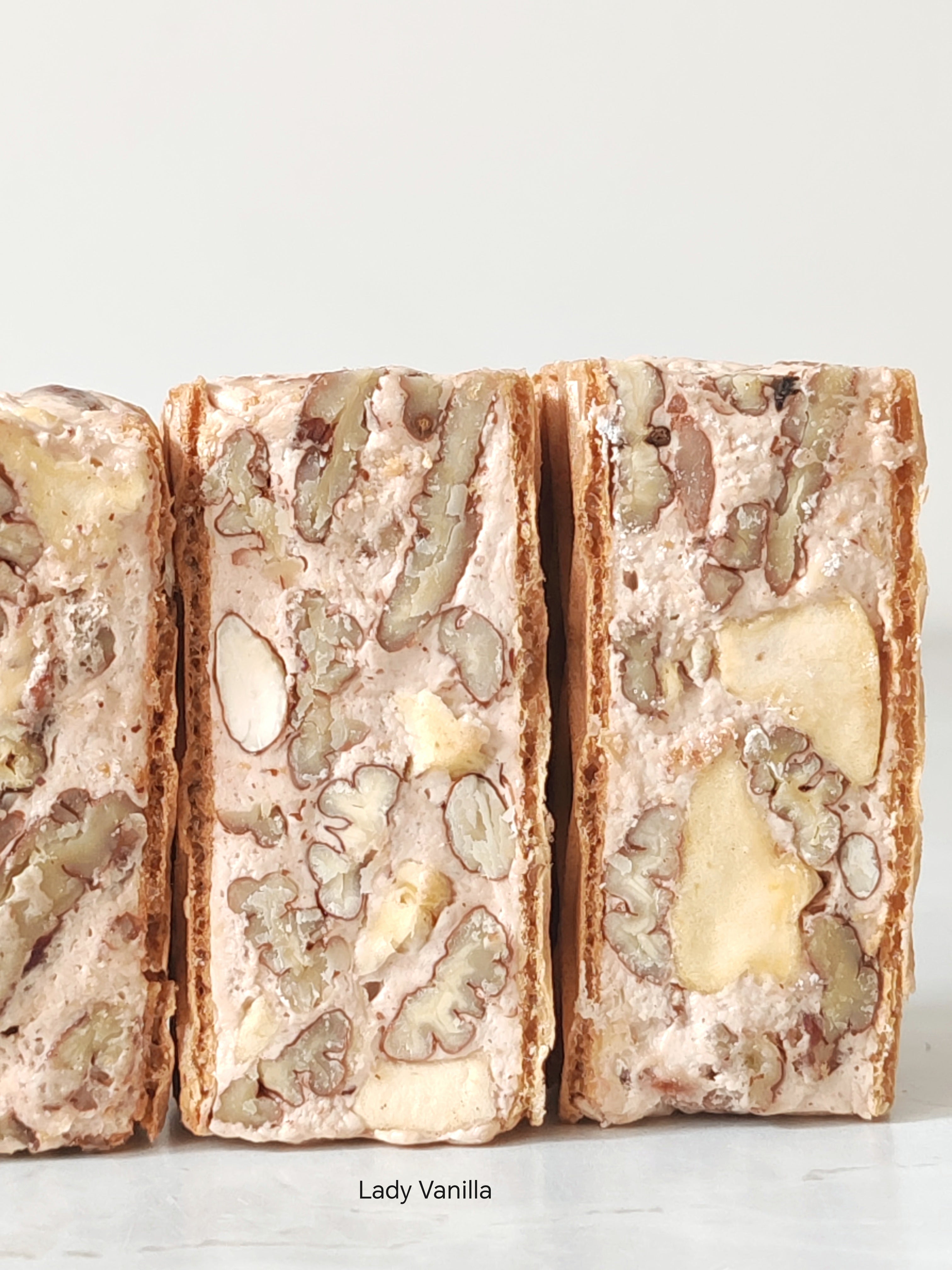 Pecan and Apple nougat- Handmade Artisan UK  ~ 100g