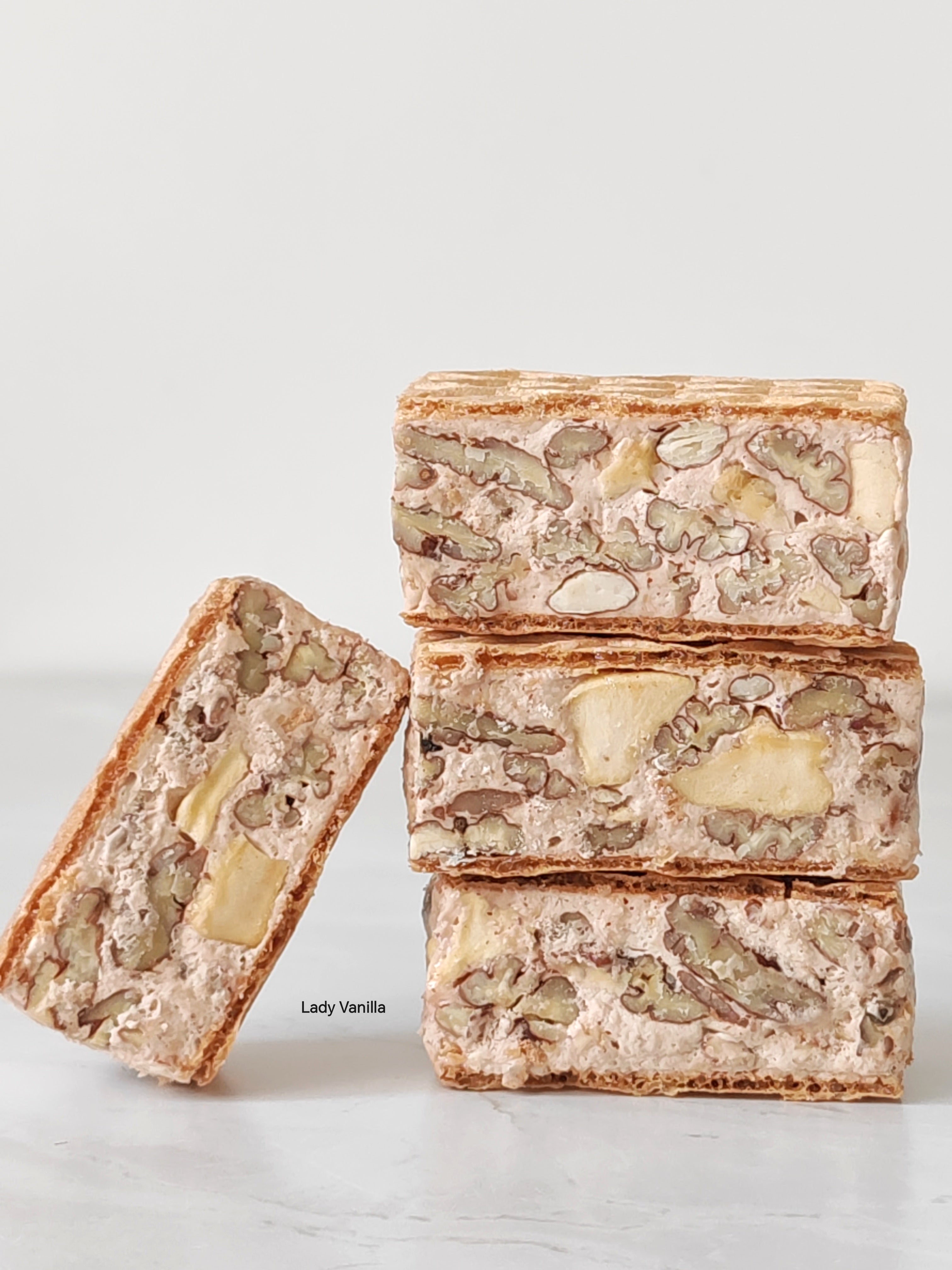 Pecan and Apple nougat- Handmade Artisan UK  ~ 100g