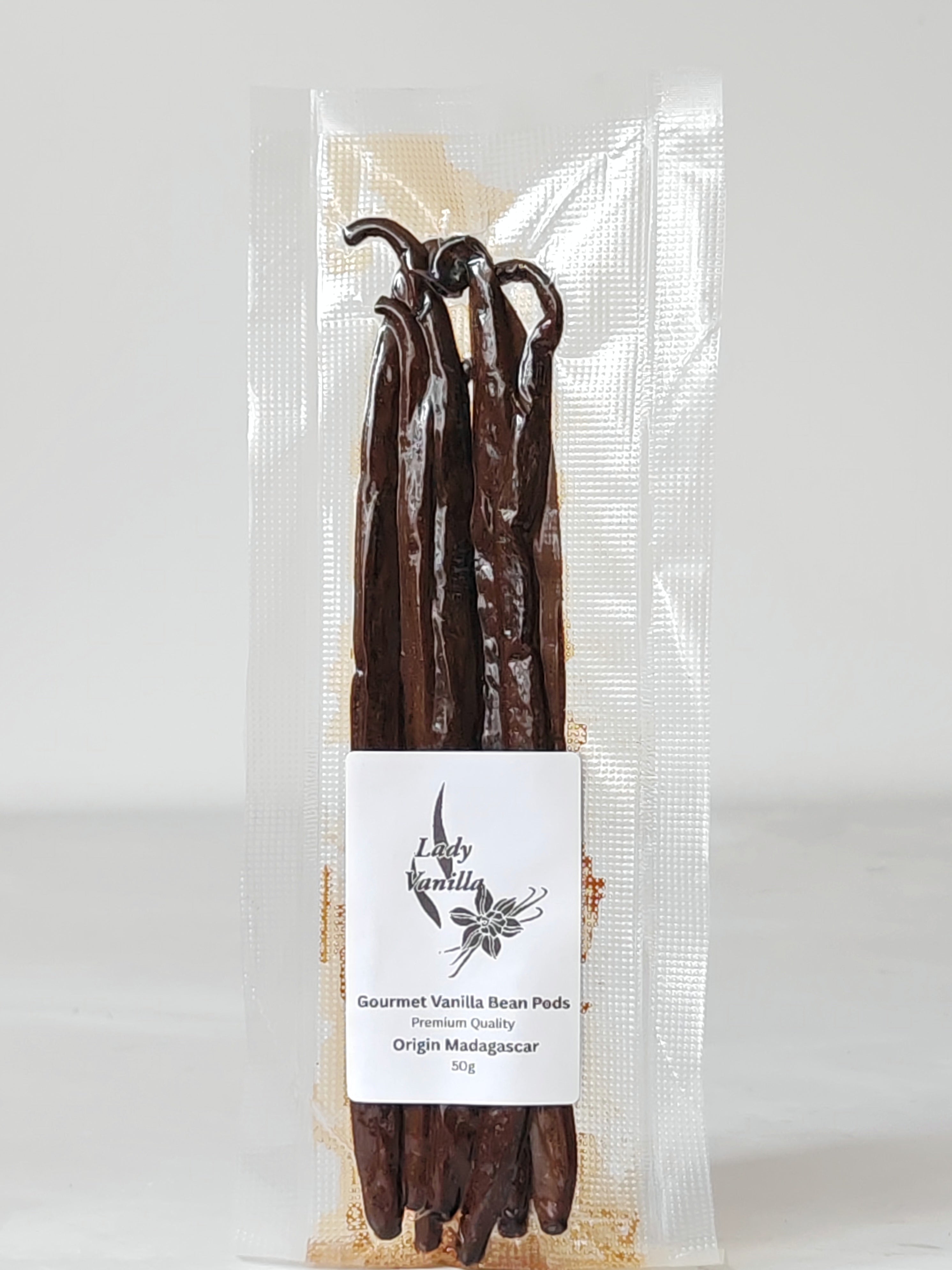 Gourmet Madagascan Vanilla Pods 50g - Grade A UK